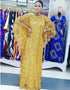 Elegant Dubai Abaya in Maxi Length with African Design